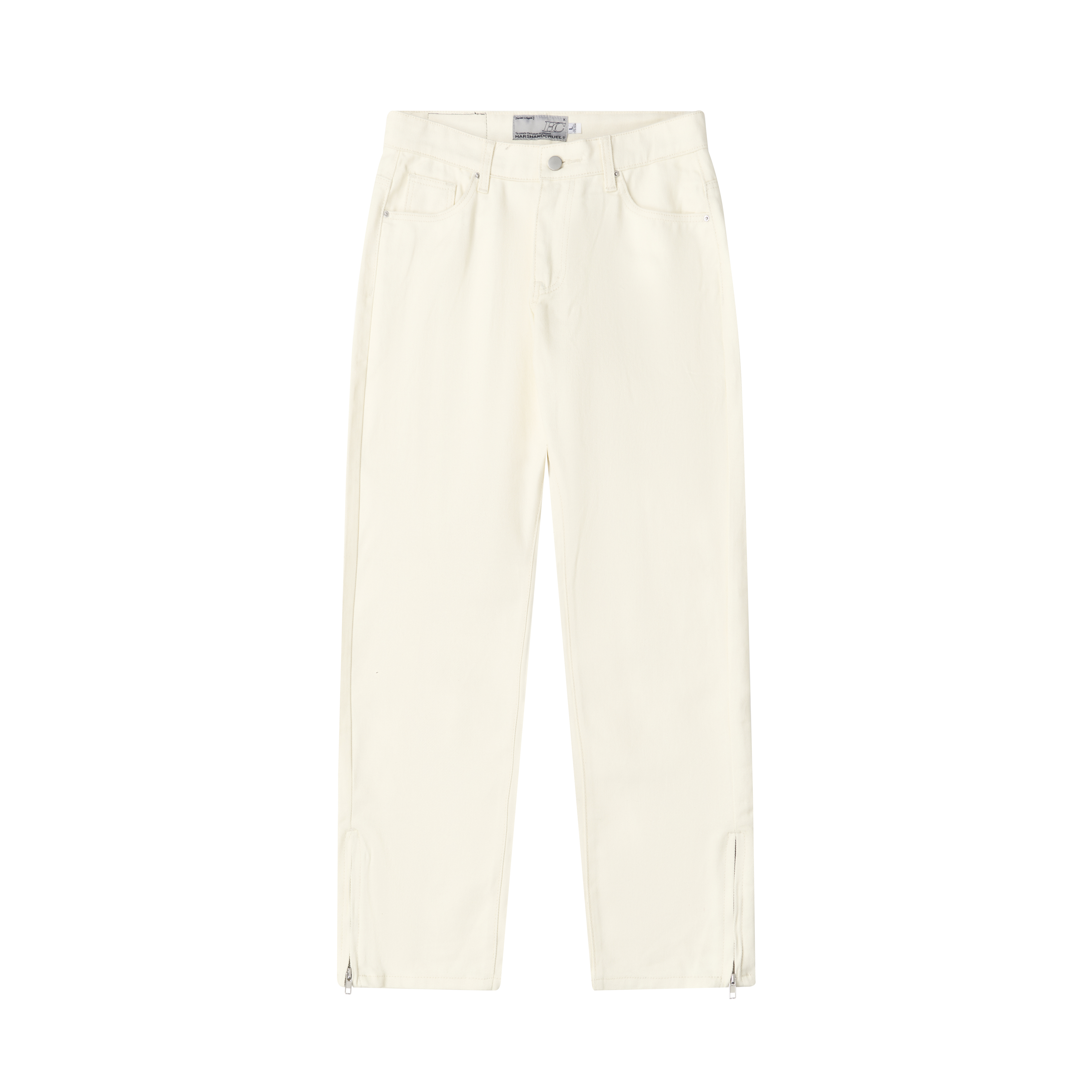 High Street Casual Cuff Zipper Denim Pants - Trendy Y2K Inspired Streetwear for Effortless Style