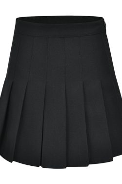 High-Waisted Pleated Mini Skirt with Safety Shorts - Retro American Style, Mizuhara Kiko Inspired, Super Beautiful Fashion Statement
