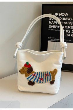 Japanese Harajuku Women's Cartoon Crossbody Tote Bag - 2025 Simple Versatile Canvas Shoulder Bag