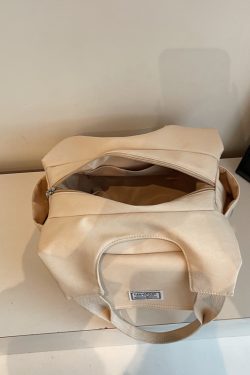 Japanese-Style Oxford Cloth Tote Bag for Women - 2025 Model, Large Capacity Handheld Shoulder Bag for Commuting and Classes