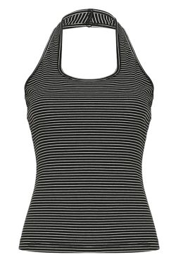Korean Aesthetic Striped One-Shoulder Sheer Long Sleeve T-Shirt Top for Women - Lightweight Versatile Fashion Essential