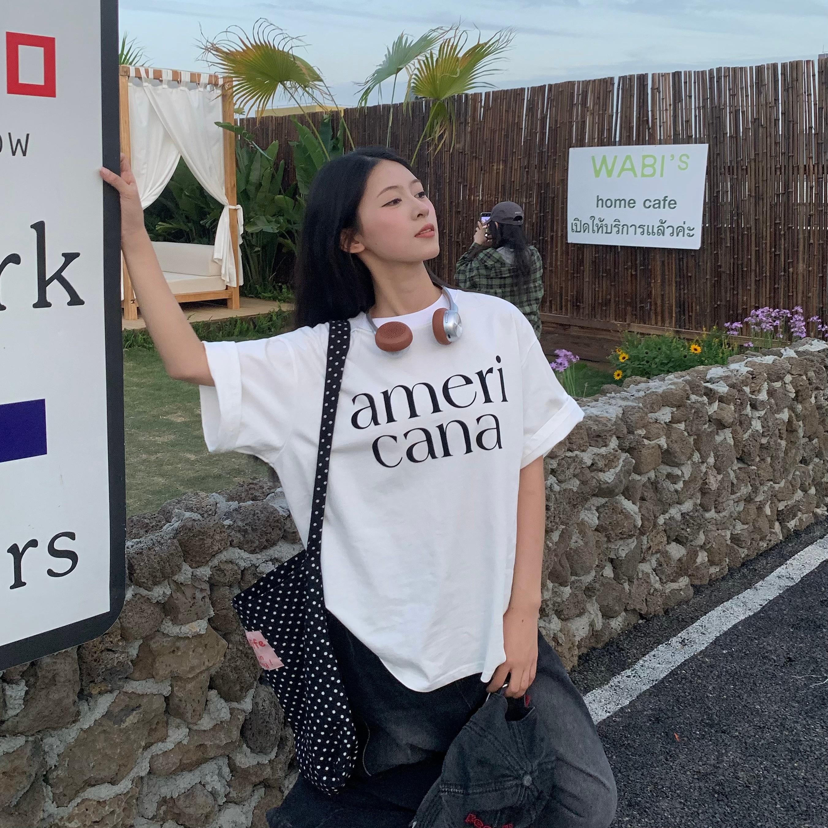 Korean Style Loose Casual Short Sleeve T-Shirt for Women with American Letter Print - Summer Round Neck Couple Top