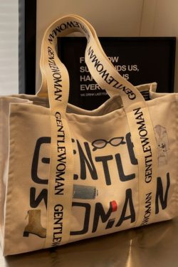 Large Capacity Single-Shoulder Canvas Tote Bag for Women – Versatile Summer Shopping Bag for Students and Commuting