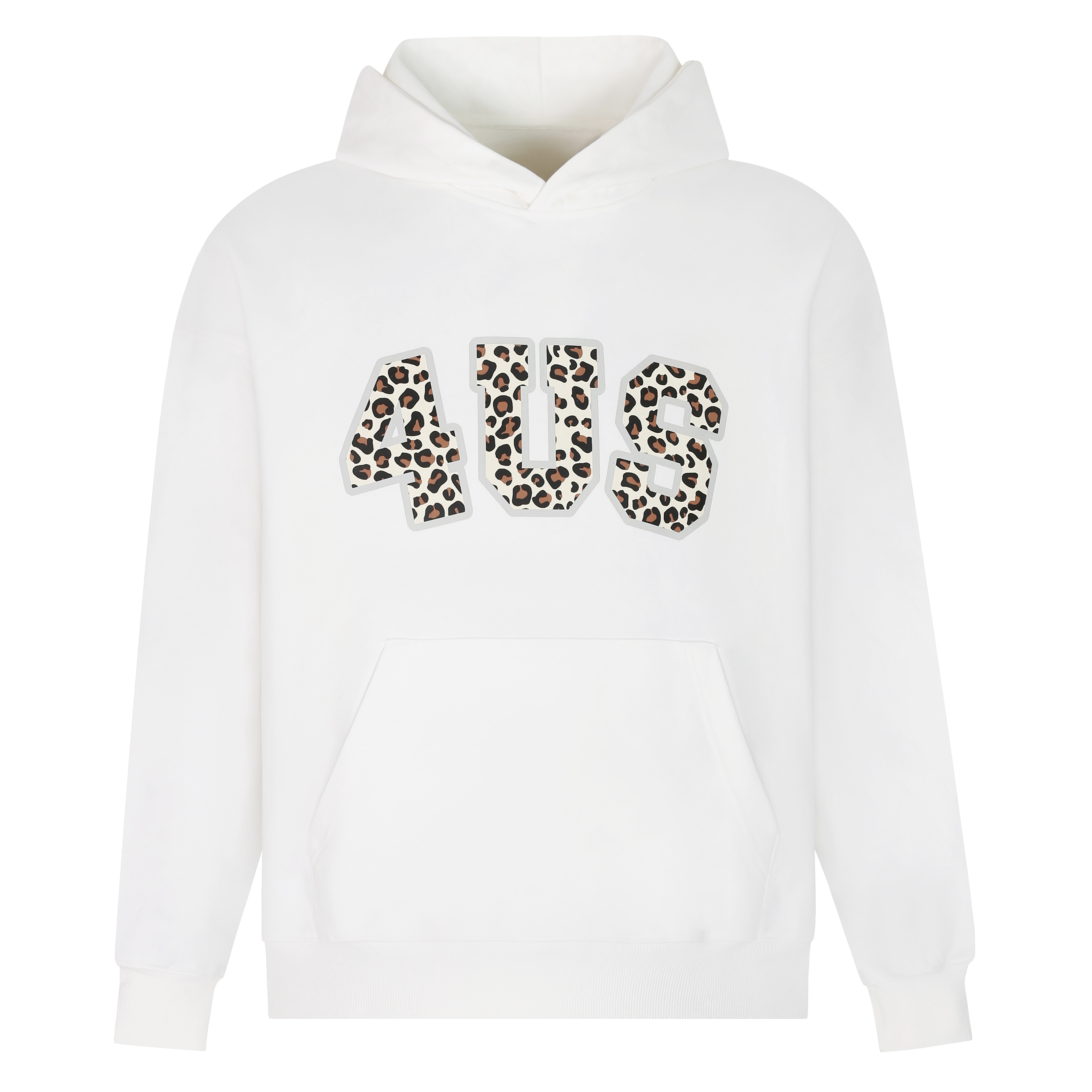 Leopard Print Letter Graphic Hoodie for Men and Women, Trendy Loose Fit for Autumn and Winter, Casual Streetwear Style