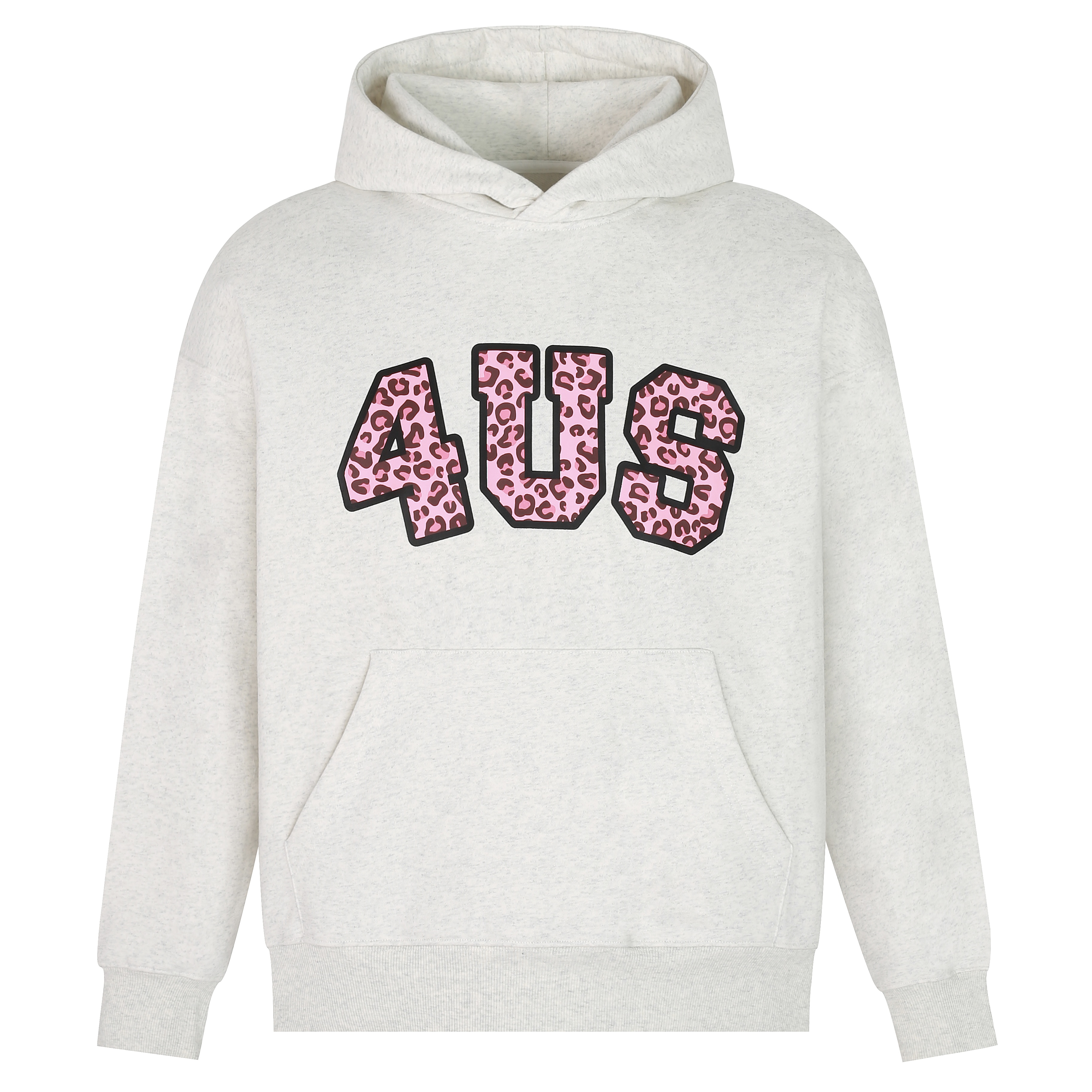 Leopard Print Letter Graphic Hoodie for Men and Women, Trendy Loose Fit for Autumn and Winter, Casual Streetwear Style