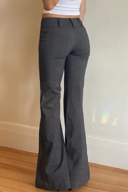 Low-Waist Straight-Leg Flared Casual Pants - Versatile Design for Effortless Style, Perfect for Y2K and Everyday Wear