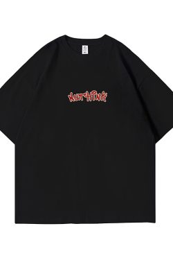 Men's Oversized Hip-Hop Short Sleeve T-Shirt, Plus Size American Streetwear, Trendy Summer Couple's Style