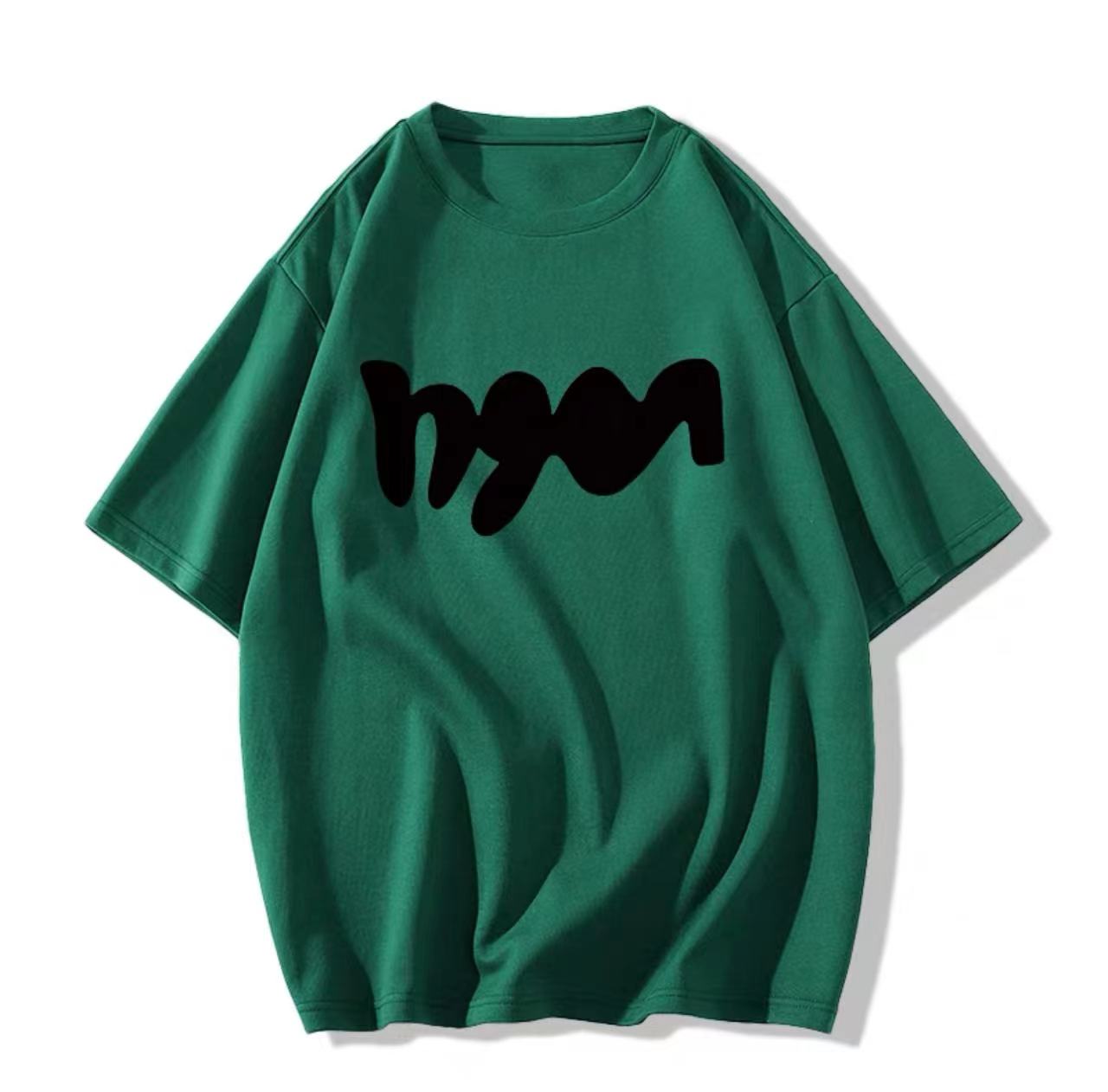 Plus Size American Retro Oversized Summer Loose Cotton Short Sleeve T-Shirt for Women - Casual Vintage Style Top