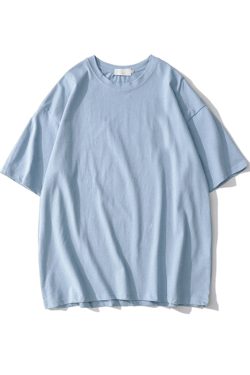Plus Size Heavyweight Pure Cotton Short Sleeve T-Shirt for Women - Solid Color Unisex Base Tee, Perfect for Couple Outfits
