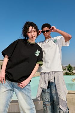 Plus Size Hip Hop Heavy Embroidery Short Sleeve T-Shirt - Letter Floral Trendy Unisex Loose Fit for Summer 2025