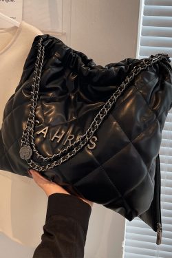 Quilted Chain Bag for Women - Large Capacity Fashion Tote for Commuting - Chic Autumn/Winter 2025 Style