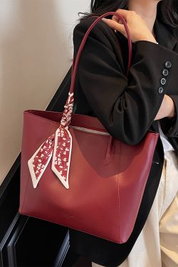 Red Women's High-End Shoulder Handbag - Large Capacity Commuting Bag for Weddings, Brides, and Bridesmaids - 2025 New Style