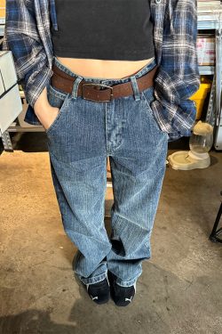 Retro Loose-Fit Straight-Leg Jeans for Men and Women - 2024 Summer Bamboo Cotton Wash, American Style Fashion Trend