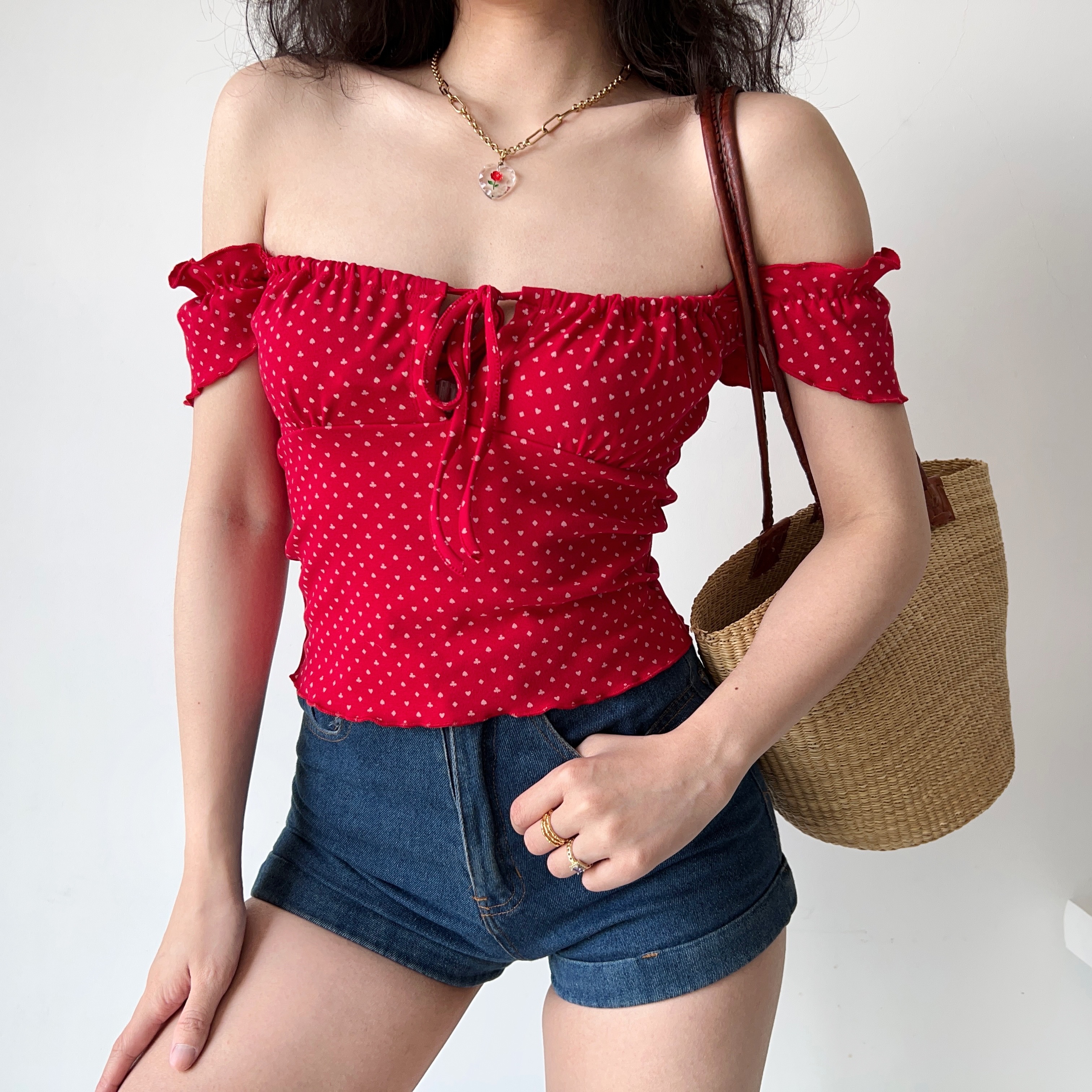 Sexy One-Shoulder Tie T-Shirt for Women with Ruffled Edges - Slim-Fit European and American Style Short Top, Y2K Fashion