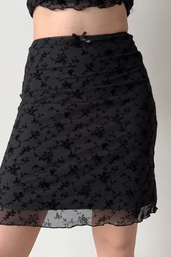 Slim-Fit Black Cardigan with Camisole & High-Waisted Mini Skirt Set – European & American Style Women's Fashion Ensemble