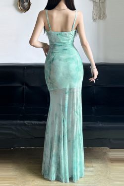 Sparkling Blue Fish Tail Tulle Dress for Women, Elegant Waist-Defining Bodycon, Strapless Evening Dress, Perfect for Parties