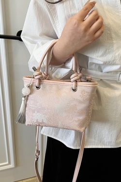 Spring 2025 National Style Handheld Water Bucket Bag - Embroidered Versatile Shoulder & Crossbody Bag