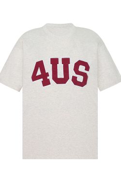 Spring Summer Patch Embroidered Suede Logo Loose Basic Couple T-Shirt - Trendy Short Sleeve Top for Casual Style