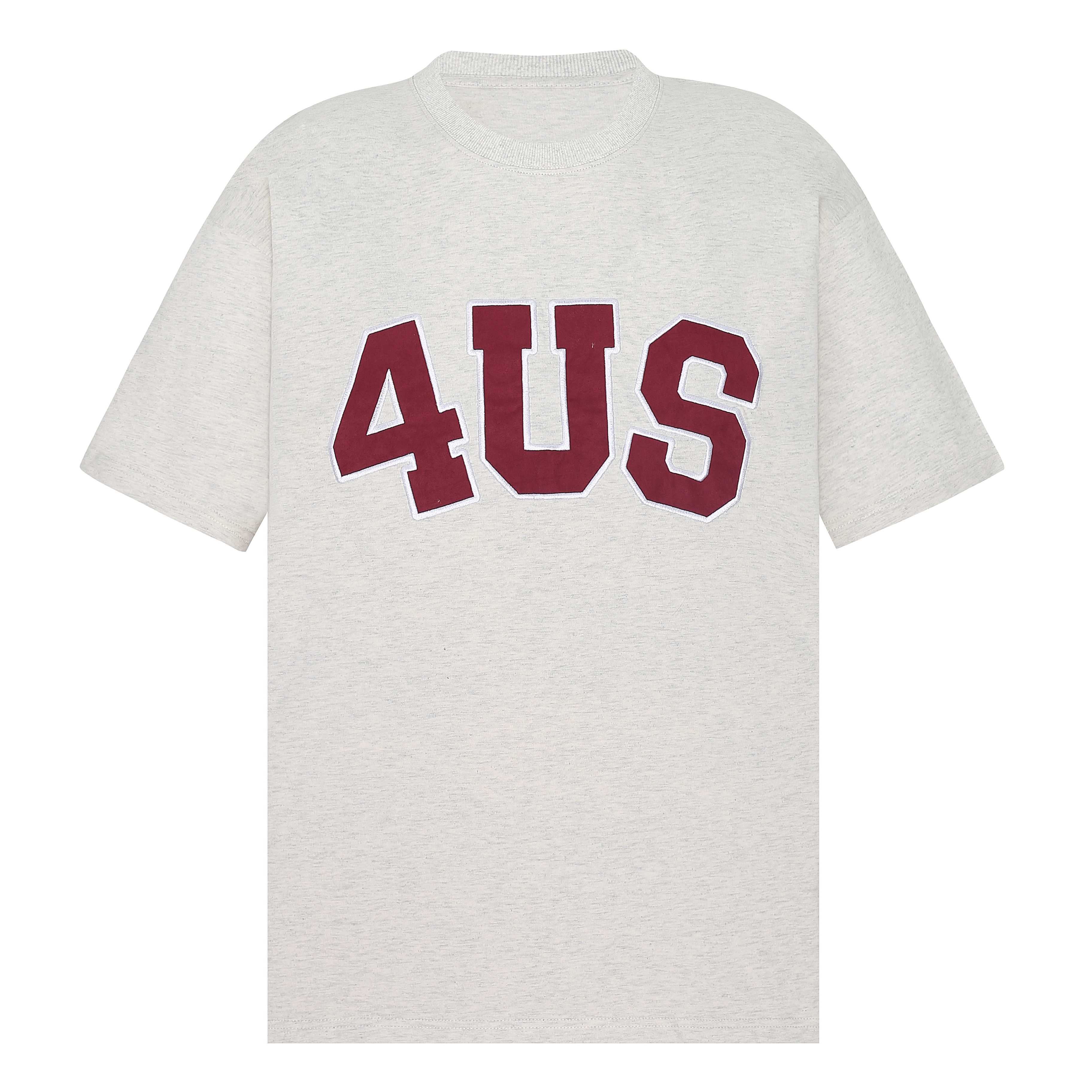 Spring Summer Patch Embroidered Suede Logo Loose Basic Couple T-Shirt - Trendy Short Sleeve Top for Casual Style