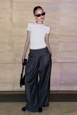 Street Style Ins Pants - All-Season Wear, Trendy Casual Fashion, Versatile for Everyday Outfits, Limited Time Discount