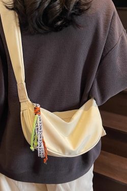 Summer Candy-Colored Nylon Dumpling Bag for Women - Versatile Canvas Crossbody for Commuting, 2025 Trendy Style