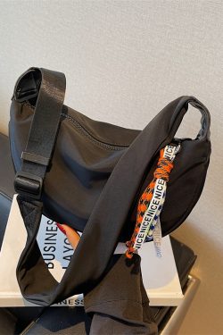 Summer Candy-Colored Nylon Dumpling Bag for Women - Versatile Canvas Crossbody for Commuting, 2025 Trendy Style