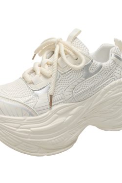 Thick-Soled Dad Shoes for Women - Summer Height-Increasing Mesh Casual Sneakers, Breathable Sports Shoes for Petite Figures, 2024