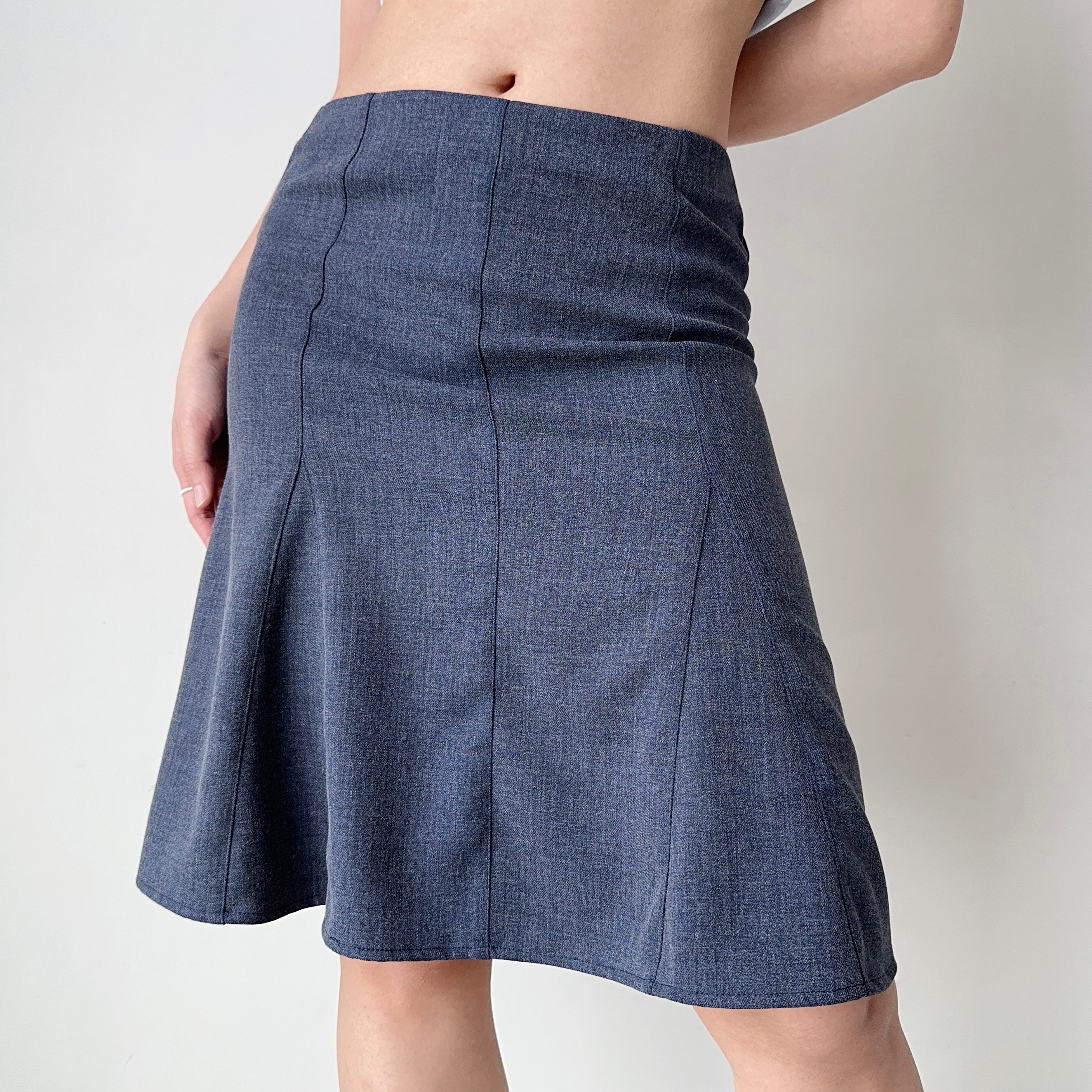 Three-Dimensional Cut Mermaid Skirt - Women's Mid-Waist A-Line Slimming Skirt in European American Style