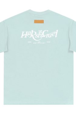 Three-Dimensional Plush Logo Text Cotton Knitted Short Sleeve T-Shirt - American Style Casual Fashion