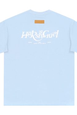 Three-Dimensional Plush Logo Text Cotton Knitted Short Sleeve T-Shirt - American Style Casual Fashion