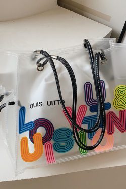 Transparent Jelly Tote Bag for Women - Large Capacity, 2025 Fashion Trend, Spring/Summer Niche Handbag