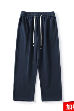 Trendy American Heavyweight Loose Wide-Leg Sports Pants for Men and Women, Draping Effect Trousers for Spring and Autumn