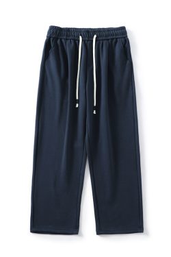Trendy American Heavyweight Loose Wide-Leg Sports Pants for Men and Women, Draping Effect Trousers for Spring and Autumn