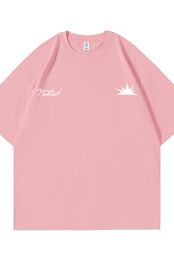 Trendy American Minimalist Short-Sleeve T-Shirt for Men, Loose Fit Plus Size Couple's Top for Spring Fashion