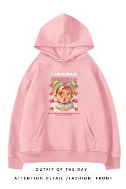 Trendy Plus-Size Hooded Sweatshirt for Women, Autumn Winter 2025 American Style Loose Jacket, Casual Lazy Hong Kong Fashion