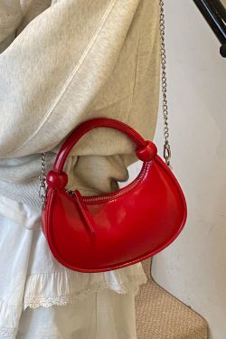 Trendy Red Handbag for Women - Versatile High-End Crossbody & Shoulder Chain Bag - 2025 Fashion Must-Have