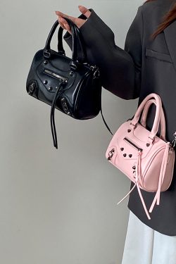 Trendy Retro Motorcycle Bag for Women - Fashionable Shoulder Crossbody Handbag - 2025 Niche Design