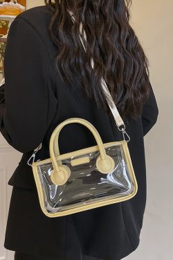 Trendy Summer Silver Transparent Jelly Tote Bag for Women, Small Crossbody Phone Bag, 2025 Fashion Must-Have