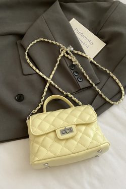 Trendy Women's Diamond Quilted Chain Shoulder Tote Bag - 2025 Fashion Commuter Crossbody Handbag