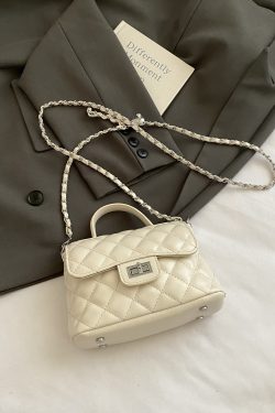 Trendy Women's Diamond Quilted Chain Shoulder Tote Bag - 2025 Fashion Commuter Crossbody Handbag
