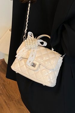 Trendy Women's Diamond Quilted Chain Shoulder Tote Bag - 2025 Fashion Commuter Crossbody Handbag