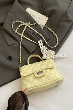 Trendy Women's Diamond Quilted Chain Shoulder Tote Bag - 2025 Fashion Commuter Crossbody Handbag