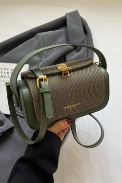 Trendy Women's Korean Style Small Square Handbag - Versatile Minimalist High-End Casual Crossbody Bag for 2025