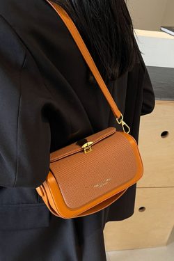 Trendy Women's Korean Style Small Square Handbag - Versatile Minimalist High-End Casual Crossbody Bag for 2025