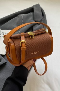 Trendy Women's Korean Style Small Square Handbag - Versatile Minimalist High-End Casual Crossbody Bag for 2025