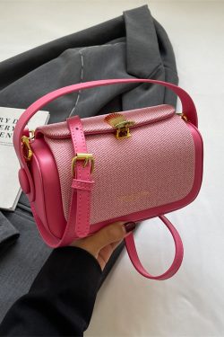 Trendy Women's Korean Style Small Square Handbag - Versatile Minimalist High-End Casual Crossbody Bag for 2025