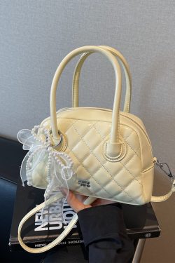 Trendy Women's Silver Handbag - High-End Diamond-Shaped Shoulder Crossbody Bag for Commuter Style 2025 Fashion