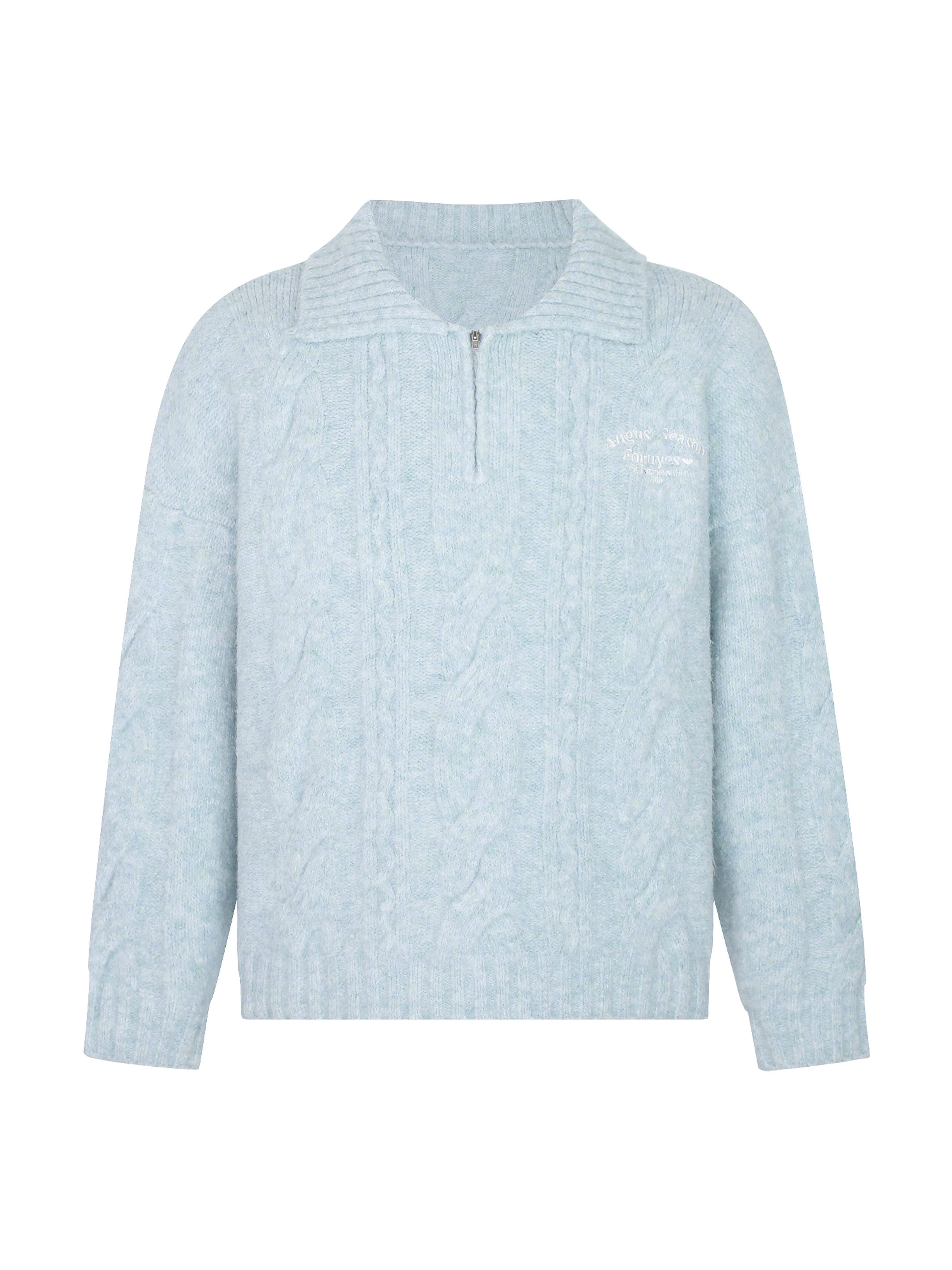 Twisted Collar Loose Fit Pullover Sweater - Versatile Knitted Top for Autumn Winter College Style Fashion