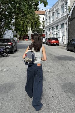 Unisex High Street Multi-Pocket Cargo Pants - Loose Fit, Curved Knife Design, Casual Washed Long Pants for 90s Y2K Style