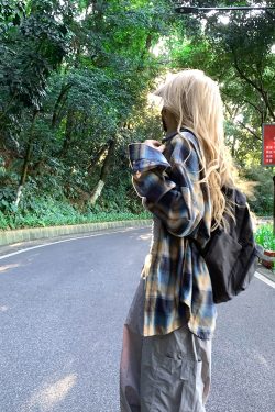 Unisex Long Sleeve Color-Blocked Plaid Shirt Jacket - American Retro Style, Sun Protection, Loose Fit, Lightweight